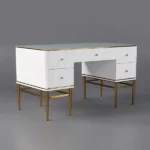 Bline Modern Desk with Drawers - Image 6
