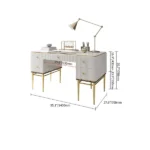 Bline Modern Desk with Drawers - Image 8