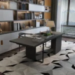 Remi Desk Natural wood with Metal
