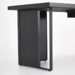 Remi Desk Natural wood with Metal - Image 3