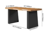 Wendego Desk Natural wood - Image 7