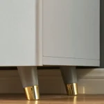Grayish White Nightstand Modern 2-Drawer - Image 8