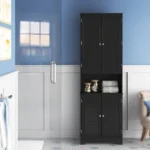 Aremiah Natural wood Bathroom cabinet