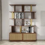 Loria bookcase - natural wood - multi-use - Image 10