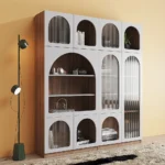 Mora bookcase with shelves and drawers - natural wood. - Image 2