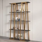 Standing metal vanity rack