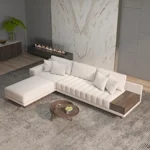 Armia L-Shaped Sectional Natural wood