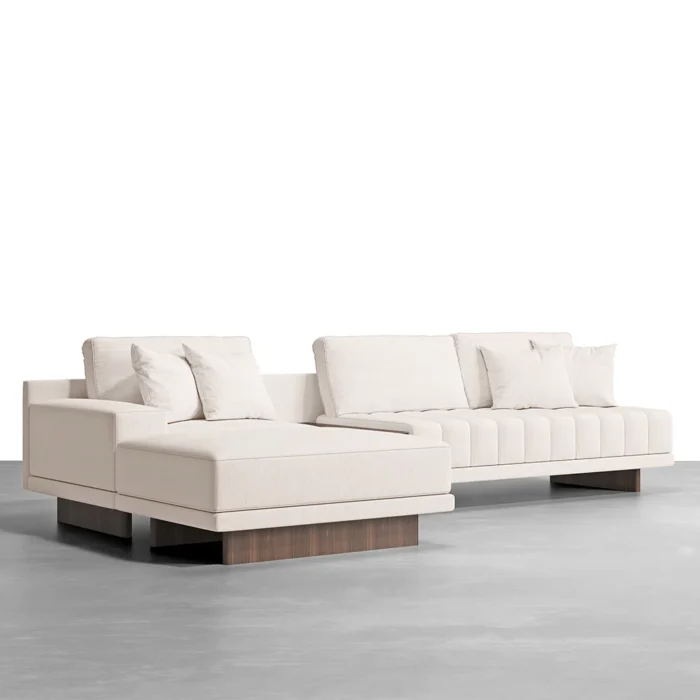 Armia L-Shaped Sectional Natural wood - Image 5