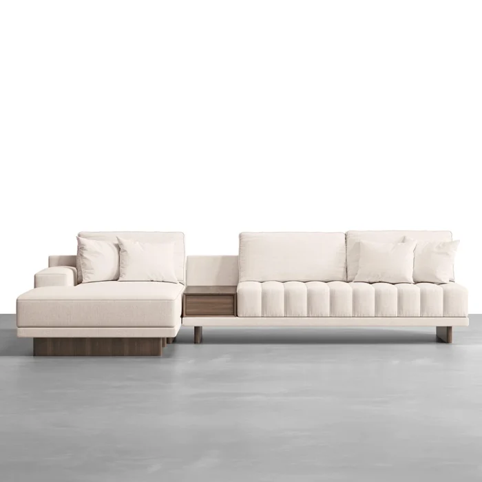 Armia L-Shaped Sectional Natural wood - Image 7