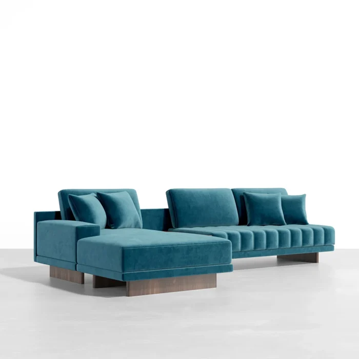 Armia L-Shaped Sectional Natural wood - Image 13