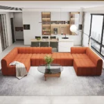 Sofa Loria L-Shaped Sectional Natural wood - Image 9