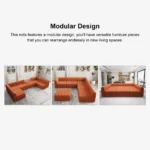 Sofa Loria L-Shaped Sectional Natural wood - Image 15