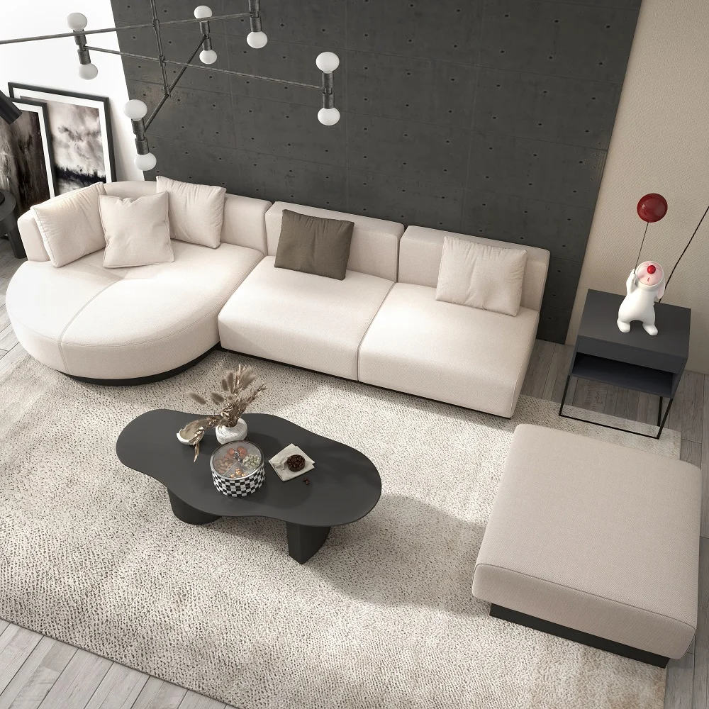 0015028_l-shaped-sectional-corner-modern-modular-sofa-in-beige-with-pillows-black-legs.webp Sandro L-Shaped Sectional Natural wood - Image 1