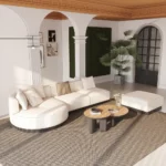 Sandro L-Shaped Sectional Natural wood - Image 5