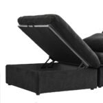 Delansy L-Shaped Sectional Natural wood - Image 9