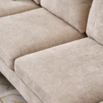 Mocha L-Shaped Sectional Natural wood - Image 2