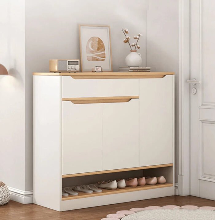 ANT-080 High quality MDF wooden shoe rack 120cmX40cm - Image 1