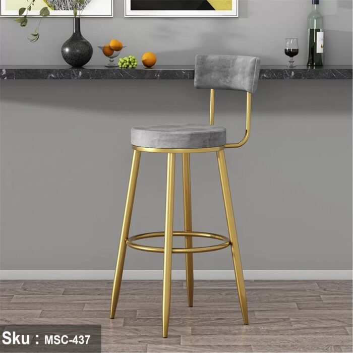 Plush Fabric Bar Stool - MSC-437 - 50cmX103cm - Image 1