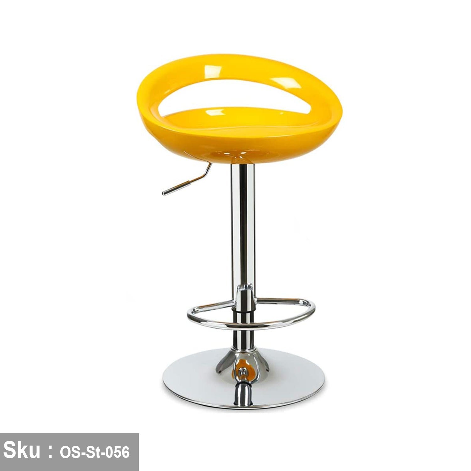 1-226.jpg Tori Hydraulic Bar Stool - Yellow - Image 1