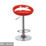 Tori Hydraulic Bar Stool - Red - Image 2