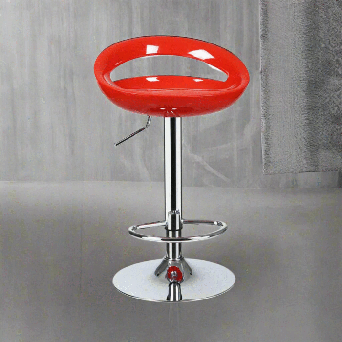 Tori Hydraulic Bar Stool - Red - Image 1