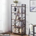 Melamine Wood Display Unit - MTC-033 -33cmX75cmX166cm - Brown