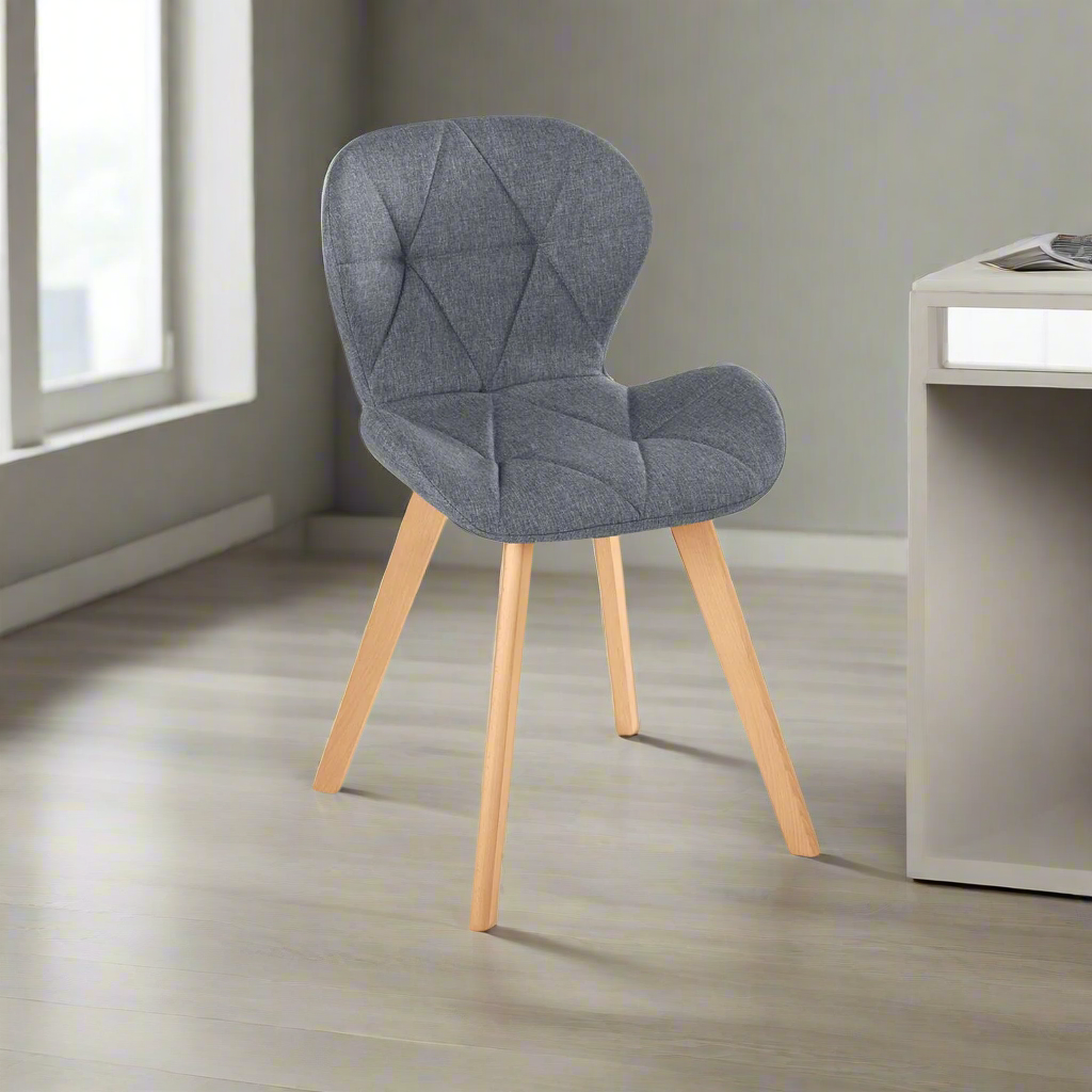 1-Grey.png Leather office chair - OMD-165 - Image 1