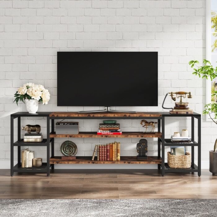 TV Stand, 3-Tier Media Entertainment Center for TV up to 85? - Image 10