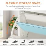 Shoe Cabinet, Freestanding Shoe Storage Organizer with 3 Flip Drawers - Image 7