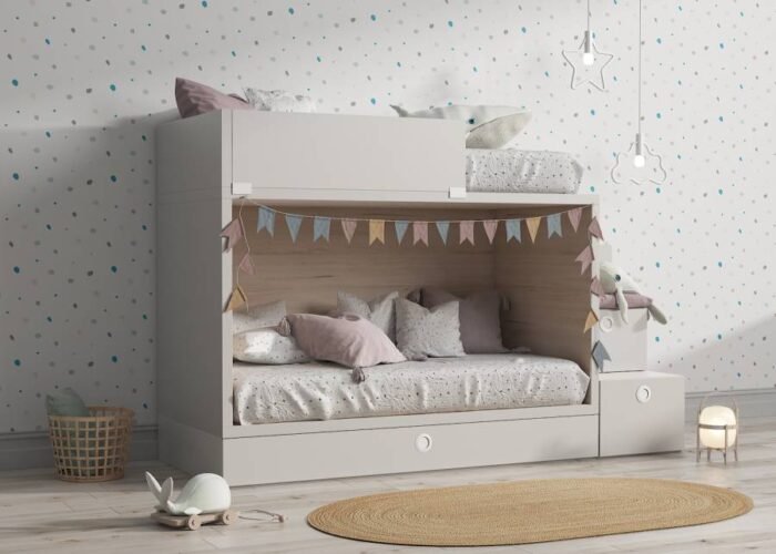 3-Bed Bunk Bed with Drawer Ladder - Image 3