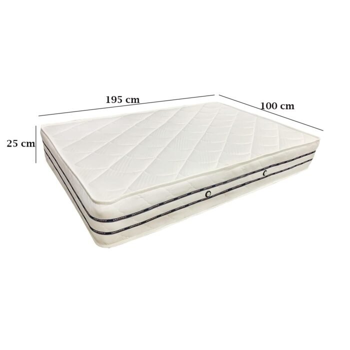 Comfort Plus spring mattress connected with high-quality cotton and sponge layers - from (100 cm to 160 cm) - GLE-113 - Image 2