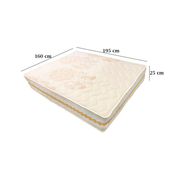 Golden Life spring mattress connected with high-quality cotton and sponge layers - from (100 cm to 160 cm) - GLE-120 - Image 4