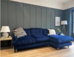 Beech wood corner with linen or velvet fabric - KYN-039