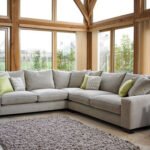 Beech wood corner with linen or velvet fabric - KYN-018