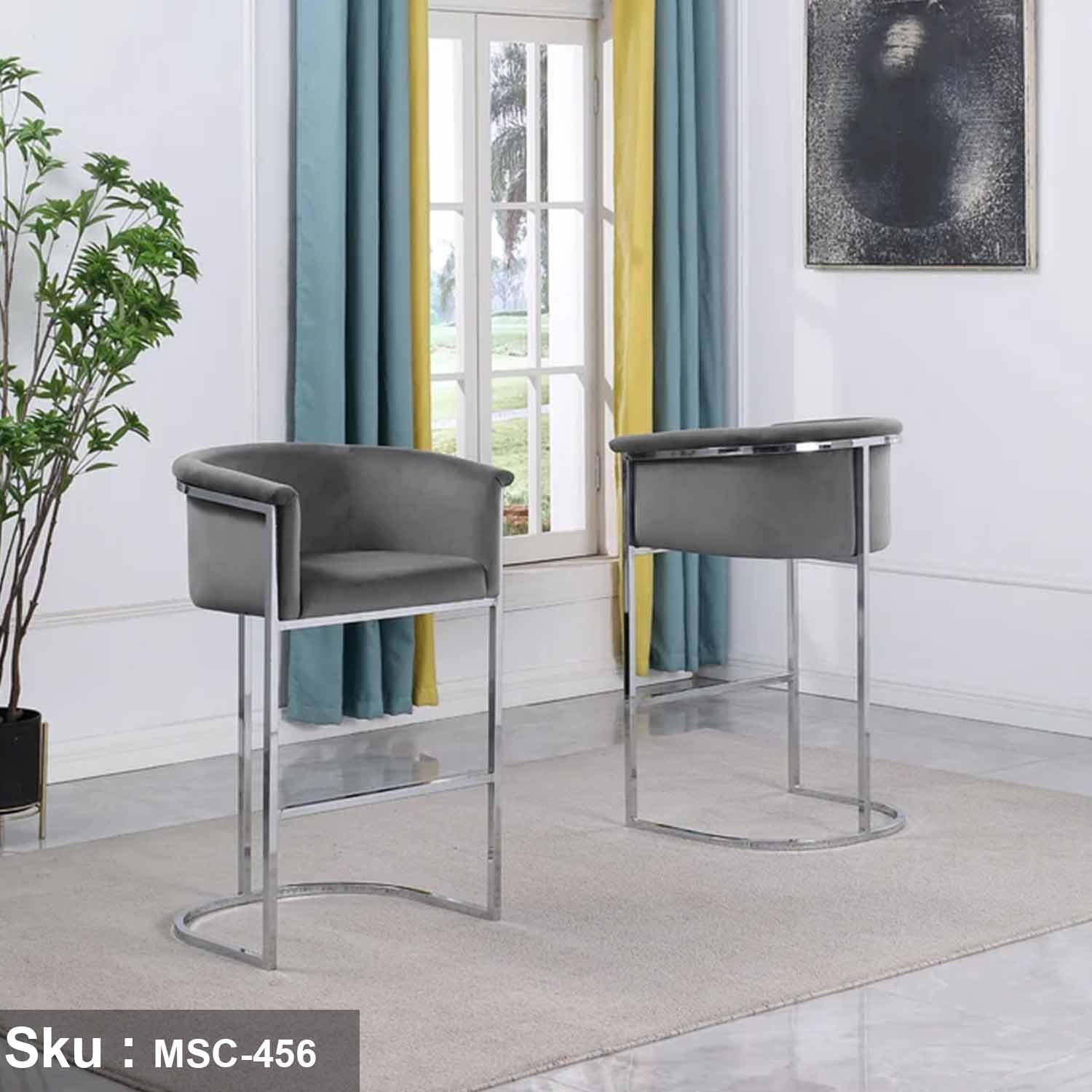 1_0979bed7-675c-4cec-8106-f6b6d2e73abb-898207.jpg Stainless Steel Bar Chair - MSC-456 - Image 1