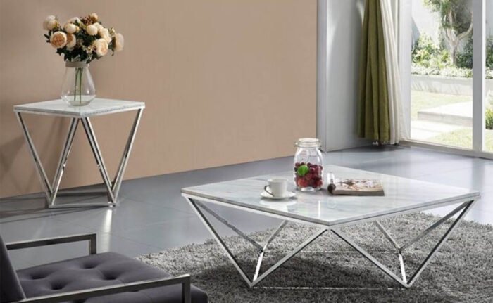 Eccles iron coffee table, electrostatic paint - Image 1