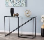 Adonis iron console with electrostatic paint