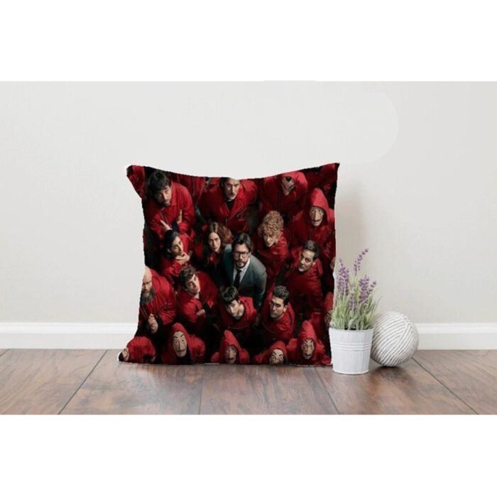 Plush children's pillow in linen - PRV-035 - Image 1