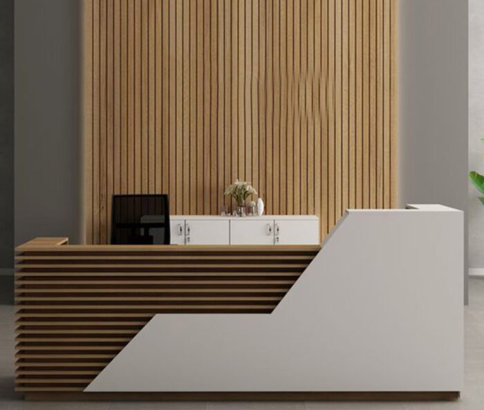 Reception desk - Reception Counter - Spanish MDF wood - CEM-068 - Image 1