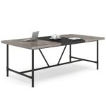 6FT Conference Table, 70.8? Executive Desk Office Computer Meeting Table - Image 8