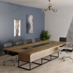 Meeting tab- 240x120 - Spanish MDF wood with metal chassis - CEM-029