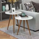 High-quality MDF wood interlocking side table set - OAL-046