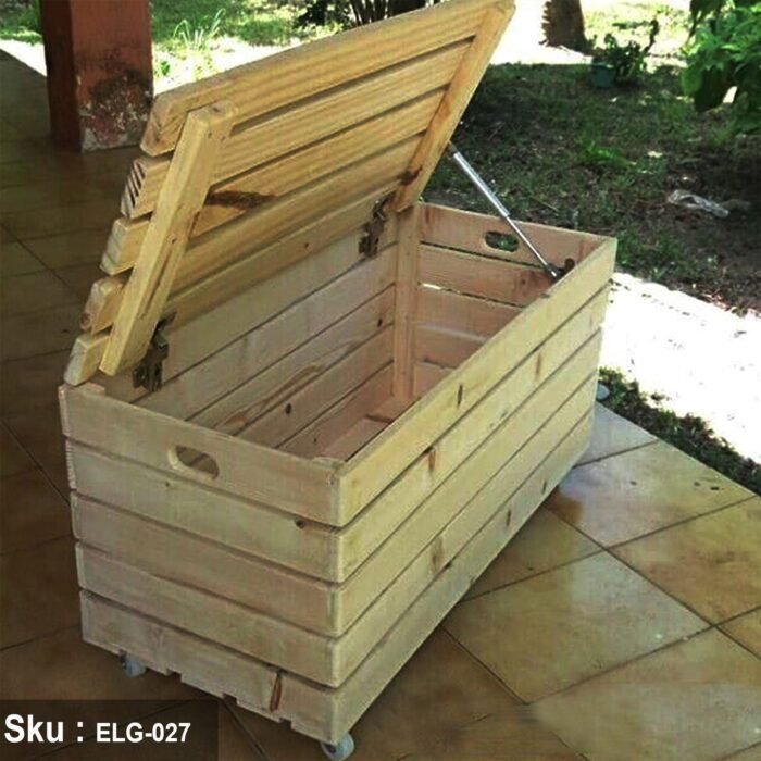 Natural wood wooden storage box - 70 * 50 - ELG-027 - Image 1