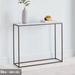 Porto console, iron, electrostatic paint and marble - Image 4