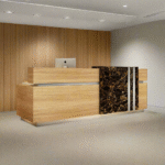 Reception desk - Reception Counter - Spanish MDF wood - CEM-105