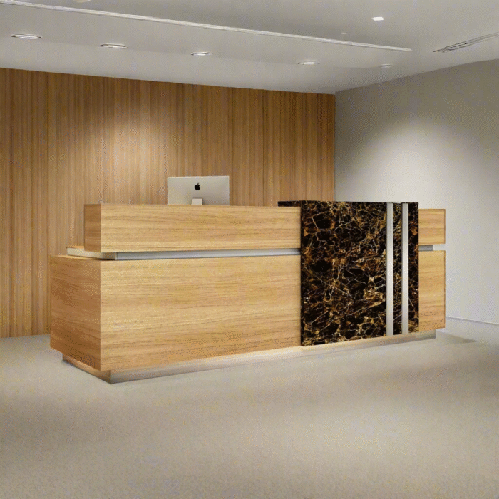 Reception desk - Reception Counter - Spanish MDF wood - CEM-105 - Image 1