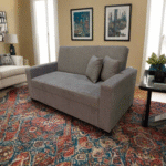 Manx 2-Seater Sofa Bed - Red Beech Wood - HST-068