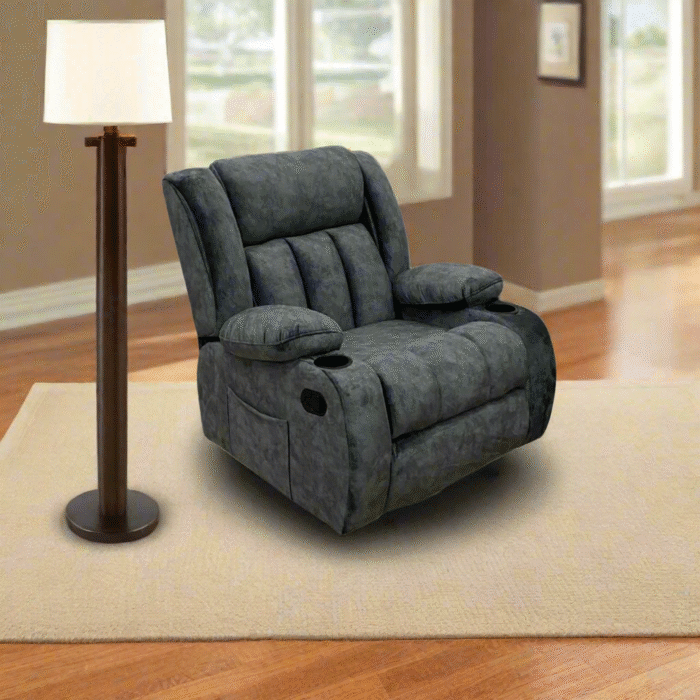 Lazy Boy red beech wood and imported suede leather - GAL-001 - Image 1