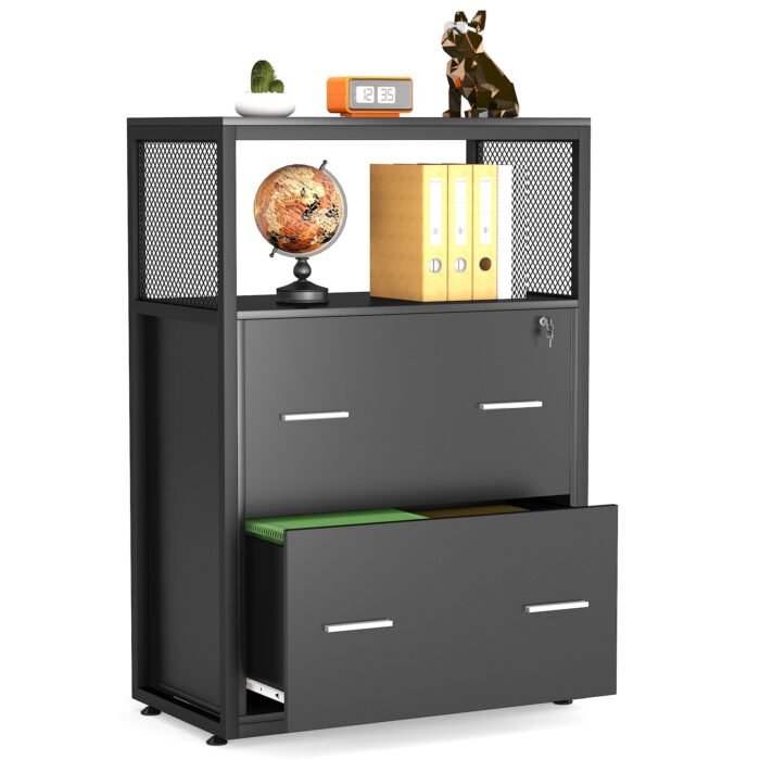 File Cabinet, Letter/Legal / A4 Size Filing Cabinet with 2 Drawers - Image 11