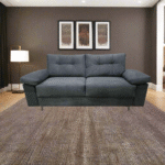 Modern mobile fixed sofa - red beech wood - HST-124